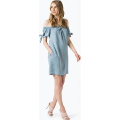 Superdry - Sukienka damska, niebieski. Szare sukienki na komunię marki Superdry, l, z tkaniny, z okrągłym kołnierzem, na ramiączkach. Za 229,95 zł.
