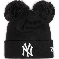 Czapka NEW ERA - Double Bobble 12134646 Czarny. Czarne czapki damskie New Era, bez wzorów, z materiału. Za 129,00 zł.