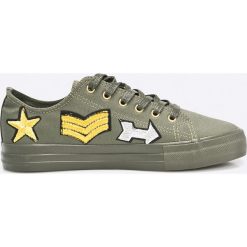 Tamaris - Tenisówki. Zielone trampki i tenisówki damskie marki Tamaris, z gumy, na sznurówki. W wyprzedaży za 79,90 zł.