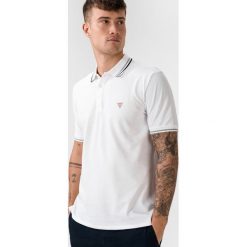 Guess Polo Koszulka Biały. Białe podkoszulki męskie Guess, xxl, z haftami, z elastanu, bez rękawów. Za 202,95 zł.