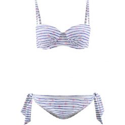 Stroje dwuczęściowe damskie: Bikini na fiszbinach (2 części) bonprix niebiesko-biały z nadrukiem