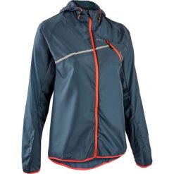 Kurtka - wiatrówka do biegania TRAIL damska ciemnoszara. Szare kurtki sportowe damskie EVADICT, l, bez wzorów, z elastanu, bez kaptura, do biegania. Za 99,99 zł.