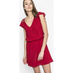 Answear - Sukienka. Szare sukienki mini ANSWEAR, na co dzień, l, z poliesteru, casualowe, z krótkim rękawem, rozkloszowane. W wyprzedaży za 99,90 zł.
