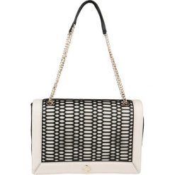 Torebki klasyczne damskie: Torebka w kolorze kremowo-czarnym – (S)30 x (W)20 x (G)8 cm