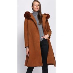 Brązowy Płaszcz Neutrals. Brązowe płaszcze damskie pastelowe Born2be, na zimę, l. Za 359,99 zł.