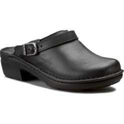 Klapki JOSEF SEIBEL - Betsy 95920 23 600 Schwarz. Czarne klapki damskie Josef Seibel, w paski, ze skóry, bez obcasa, na platformie. Za 229,00 zł.