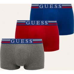 Guess Jeans - Bokserki (3 pack). Szare bokserki męskie Guess Jeans, z aplikacjami, z elastanu. Za 179,90 zł.