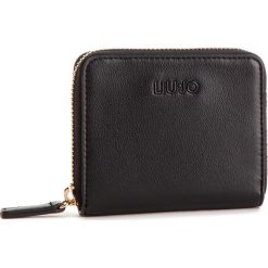 Mały Portfel Damski LIU JO - S Zip Around A19158 E0040 Nero 22222. Czarne portfele damskie marki Liu Jo, bez wzorów, ze skóry ekologicznej. Za 259,00 zł.
