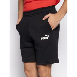 Szorty sportowe Puma Ess Sweat Bermudas 10' Tr 851769. Czarne spodnie męskie Puma, m, bez wzorów, z bawełny, sportowe. W wyprzedaży za 99,00 zł.