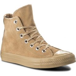 Trampki CONVERSE - Ctas Hi 557951C Light Fawn/Light Fawn. Brązowe półbuty damskie marki Converse, na co dzień, bez wzorów, ze skóry, bez obcasa, bez zapięcia. W wyprzedaży za 279,00 zł.