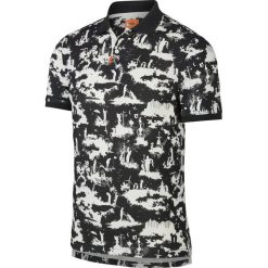 Nike Polo Koszulka Czarny. Czarne podkoszulki męskie Nike, l, bez wzorów, z bawełny, polo, bez rękawów. Za 300,95 zł.