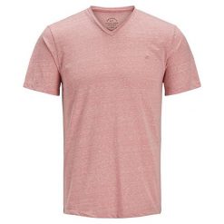 Jack&Jones T-shirt męski Jormarbles Ss Tee Crew Neck Slim Rose tte (rozmiar L). Czerwone koszulki męskie Jack&Jones, m, bez wzorów, bez kołnierzyka. W wyprzedaży za 44,00 zł.
