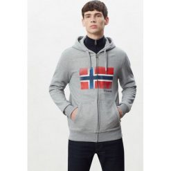 Bluza Napapijri Bibu N0YIWT. Szare bluzy męskie Napapijri, m, bez wzorów, bez kołnierzyka, bez rękawów, bez kaptura. W wyprzedaży za 299,00 zł.