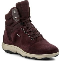 Botki GEOX - D Nebula 4x4 B Abx B D746TA 02214 C7357 Dk Burgundy. Czerwone botki damskie skórzane marki Geox. W wyprzedaży za 379,00 zł.