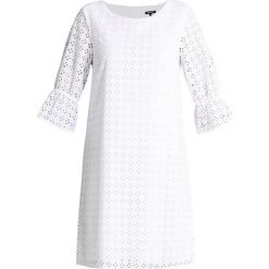 More & More Sukienka letnia white. Białe sukienki damskie marki More & More, na lato, bez wzorów, z bawełny, bez kołnierzyka, bez rękawów. Za 419,00 zł.