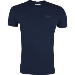T-Shirt Pepe Jeans Original Basic Blue. Niebieskie t-shirty męskie Pepe Jeans, m, bez wzorów, z jeansu, klasyczne, z klasycznym kołnierzykiem. Za 79,00 zł.