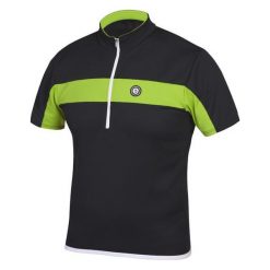 Etape Koszulka Na Rower Face Black/Green M. Czarne koszulki męskie marki Etape, m, bez wzorów, sportowe, bez kołnierzyka, z krótkim rękawem, krótkie. Za 149,00 zł.