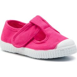 Trampki CIENTA - 77997 Fucsia 88. Różowe trampki dziewczęce Cienta, bez wzorów, z gumy, na rzepy. W wyprzedaży za 89,00 zł.