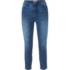 Dżinsy ze stretchem 7/8 Slim bonprix niebieski. Niebieskie jeansy damskie bonprix. Za 99,99 zł.