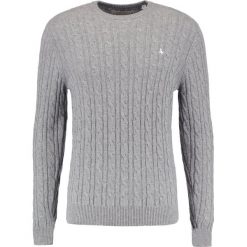 Swetry klasyczne męskie: Jack Wills MARLOW CABLE CREW NECK Sweter grey marl