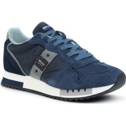 Sneakersy BLAUER - S0QUEENS01/MES Navy. Niebieskie sneakersy męskie Blauer, bez zapięcia. W wyprzedaży za 449,00 zł.