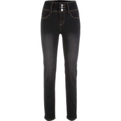 Dżinsy "power-stretch" SLIM bonprix czarny. Czarne jeansy damskie bonprix, z jeansu. Za 109,99 zł.