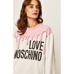 Love Moschino - Bluza. Bluzy damskie Love Moschino, z nadrukiem, z elastanu, bez rękawów, bez kaptura. Za 699,90 zł.