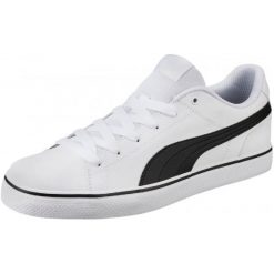 Puma Court Point Vulc v2 White Blac 37. Białe buty sportowe damskie Puma, bez zapięcia. W wyprzedaży za 159,00 zł.
