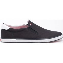 Tommy Hilfiger - Tenisówki. Niebieskie trampki męskie TOMMY HILFIGER, bez wzorów, z gumy, bez zapięcia. Za 249,90 zł.