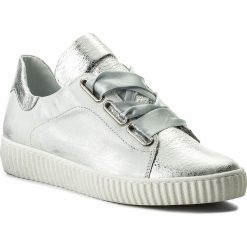 Sneakersy R.POLAŃSKI - 0918 Srebrny Przecierany. Szare półbuty damskie R.Polański, ze skóry. W wyprzedaży za 229,00 zł.