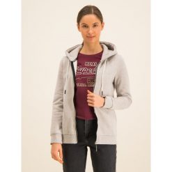 Bluza Superdry Ol Elite Zip W2000024A. Szare bluzy damskie Superdry, bez wzorów, z bawełny, bez rękawów, bez kaptura. W wyprzedaży za 249,00 zł.