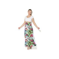 Spódnica CP-014 8. Szare spódniczki damskie Colour pleasure, bez wzorów, z dzianiny, maxi. Za 119,00 zł.