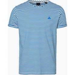 Scotch & Soda - T-shirt męski, niebieski. Szare t-shirty męskie marki Scotch & Soda, l, z nadrukiem, z bawełny, z kapturem. Za 179,95 zł.