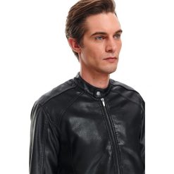 Kurtka krótka męska skóra ekologiczna. Czarne kurtki sportowe męskie Top Secret, na wiosnę, xl, bez wzorów, z jeansu, krótkie, bez kaptura. Za 279,99 zł.