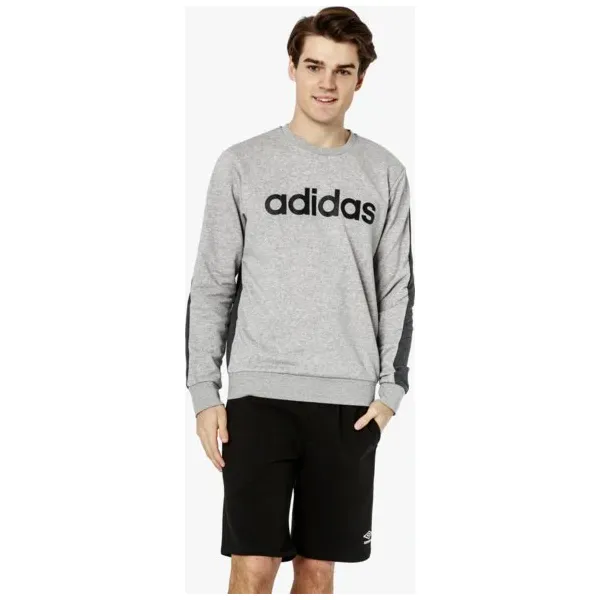 Adidas Bluza E Cb Crew Ft , szary, rozmiar XL. Szare bluzy męskie Adidas, xl, bez wzorów, z bawełny, bez kołnierzyka, bez rękawów, bez kaptura. W wyprzedaży za 149,99 zł.