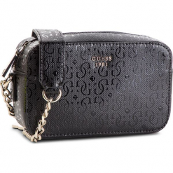 Torebka GUESS - HWSP71 81700 BLA. Czarne listonoszki damskie Guess, z aplikacjami, ze skóry ekologicznej. Za 469,00 zł.