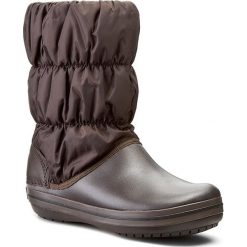 Śniegowce CROCS - Winter Puff 14614 Espresso/Espresso. Brązowe buty zimowe damskie Crocs, z materiału. W wyprzedaży za 219,00 zł.