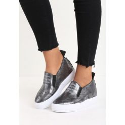 Sneakersy damskie: Czarne Sneakersy Leoni