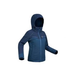 Kurtka narciarska SKI-P 580 damska. Niebieskie kurtki damskie WED'ZE, xs, bez wzorów, z poliesteru, bez kaptura, narciarskie. Za 429,99 zł.