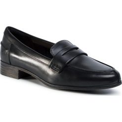 Półbuty CLARKS - Hamble Loafer 261477394 Black Leather. Czarne półbuty damskie Clarks, bez wzorów, ze skóry, bez obcasa, na obcasie, bez zapięcia. Za 399,00 zł.