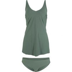 Tankini (2 części) bonprix oliwkowy. Zielone stroje kąpielowe damskie marki bonprix, bez wzorów. Za 119,99 zł.