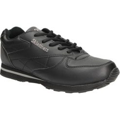 Czarne buty sportowe casu b014. Czarne buty sportowe damskie Casu, bez wzorów, ze skóry ekologicznej, klasyczne. Za 59,99 zł.