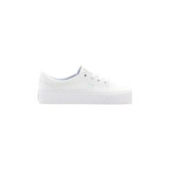 Buty DC Shoes DC Trase Tx ADYS300126-103. Białe trampki męskie marki DC Shoes, bez wzorów, bez zapięcia. Za 167,30 zł.