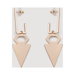 Mango - Kolczyki Jackson. Szare kolczyki damskie Mango, metalowe. Za 49,90 zł.