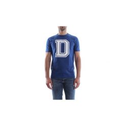 T-shirty z krótkim rękawem Dondup US198 JF162M N39. Niebieskie t-shirty męskie Dondup, s, bez wzorów, bez kołnierzyka, krótkie. Za 105,26 zł.