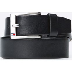 Tommy Hilfiger - Pasek New Aly. Pomarańczowe paski męskie marki TOMMY HILFIGER, w paski, ze skóry. Za 179,90 zł.