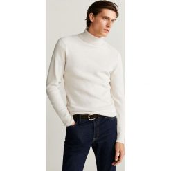 Mango Man - Sweter Pompeya. Białe swetry męskie Mango Man, m, bez wzorów, z poliesteru. Za 199,90 zł.