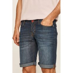 Guess Jeans - Szorty jeansowe. Niebieskie spodenki i szorty męskie Guess Jeans, m, z aplikacjami, z elastanu, casualowe. W wyprzedaży za 219,90 zł.