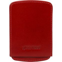 Etui na wizytówki LAZIO. Czerwone etui damskie marki Gino Rossi, ze skóry. Za 99,90 zł.