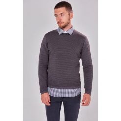 Swetry klasyczne męskie: Sweter w kolorze ciemnoszarym